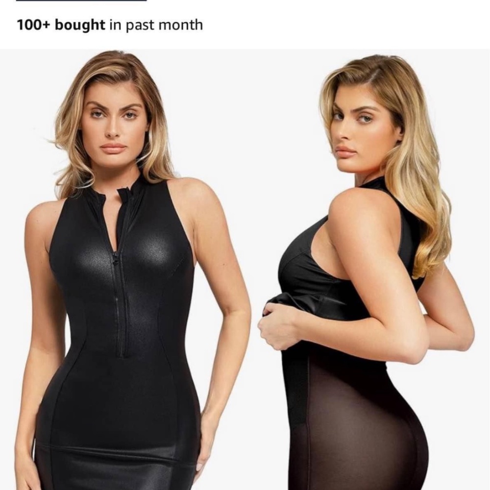Popilush NEW Faux Leather Shapewear Dress!